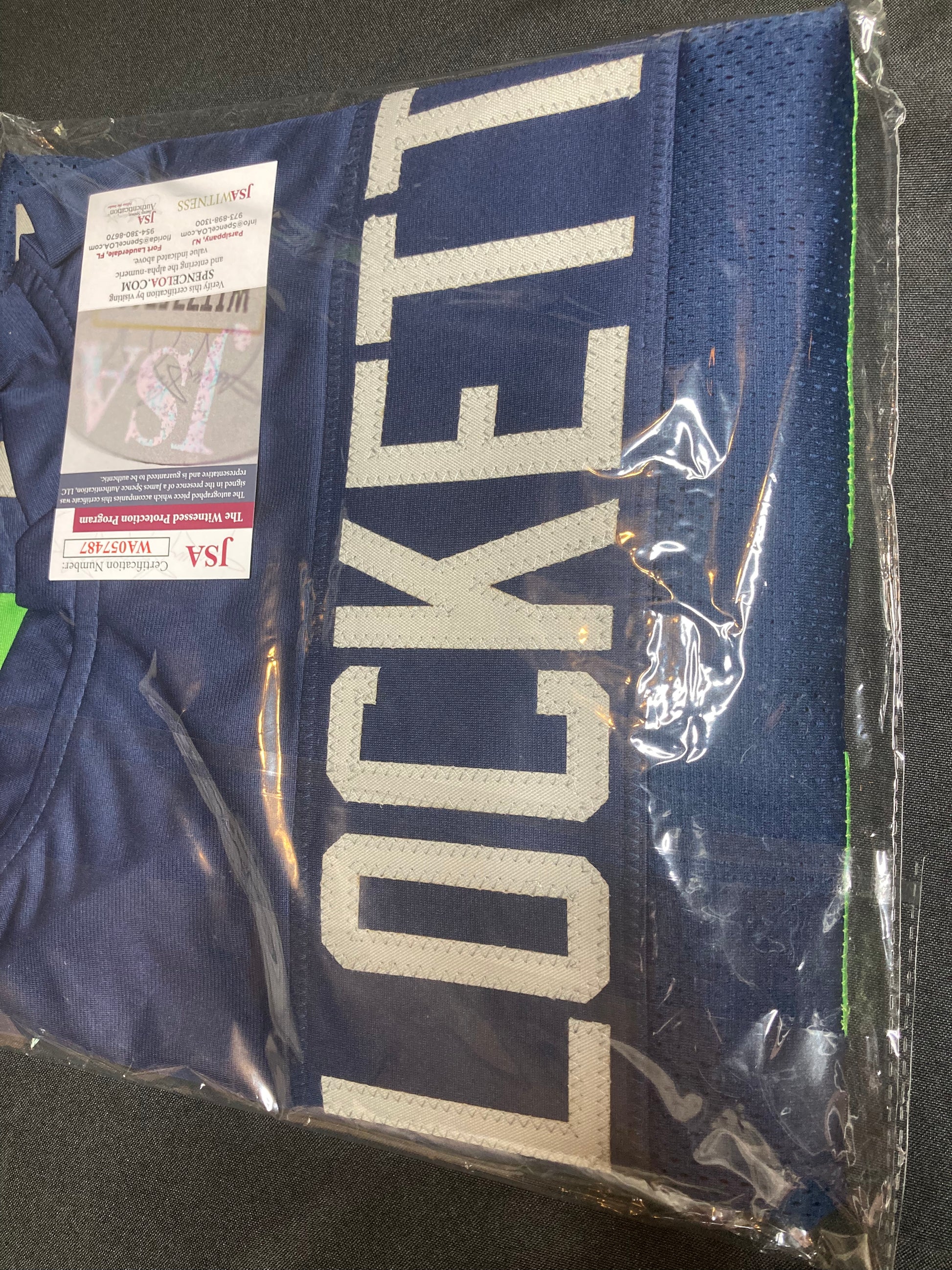 Lee Squared Collectibles Tyler Lockett Autographed Jersey